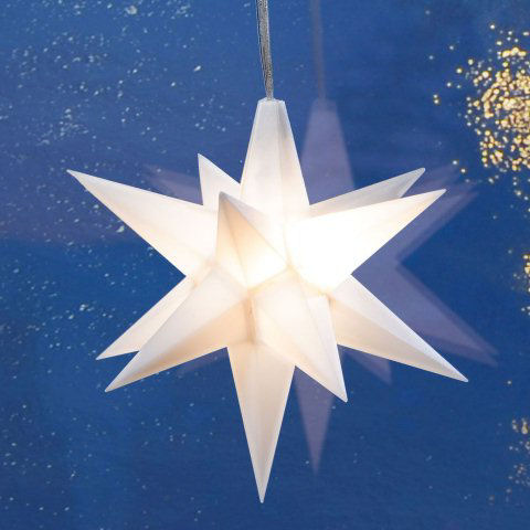 Sternen-Lichterkette, Weihnachtsdeko mit 9 Sternen