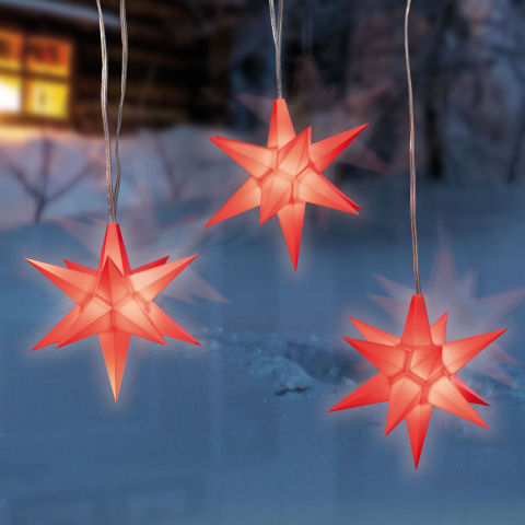 Weihnachtsdeko Taurus, Leuchtstern in 3D-Optik