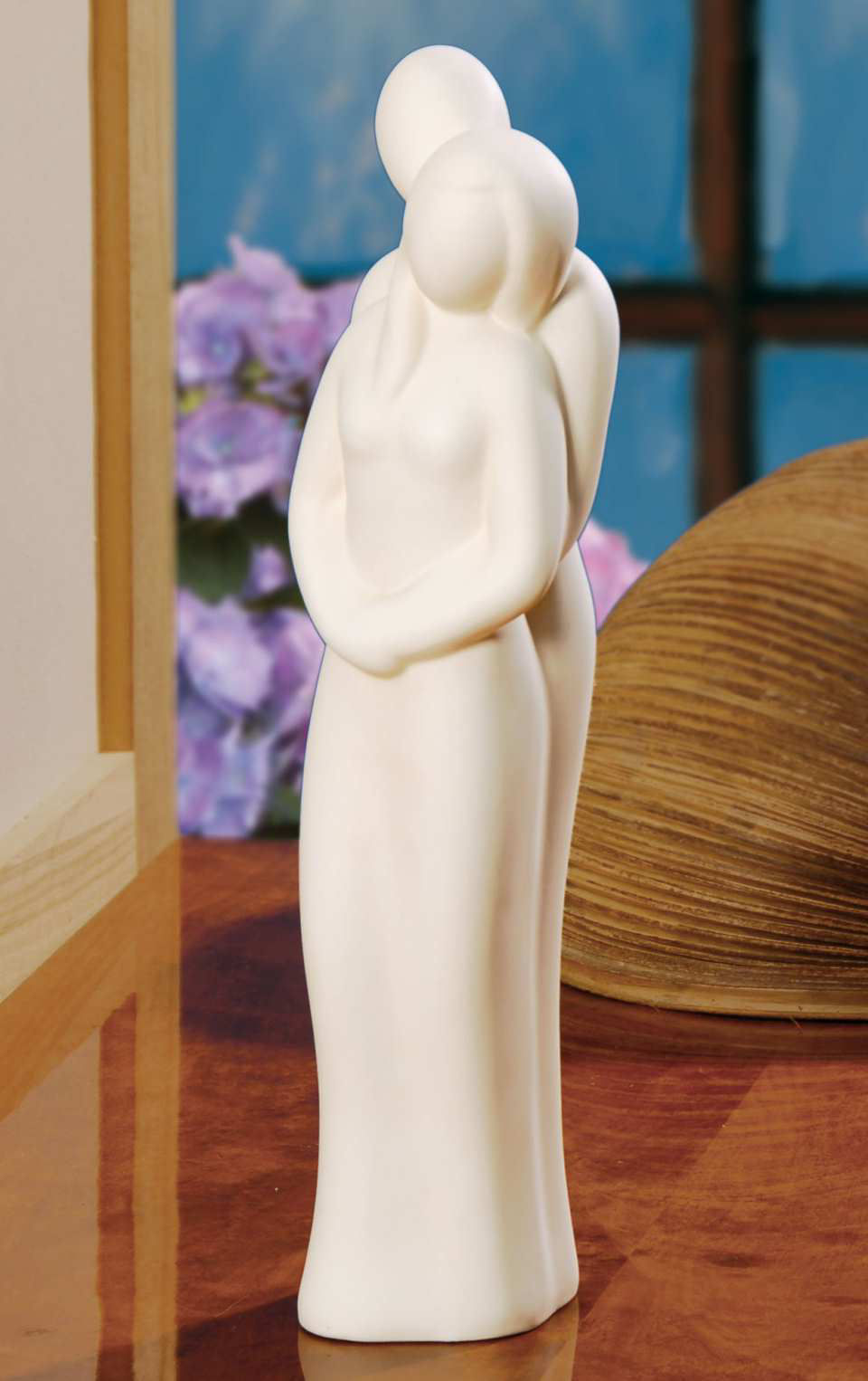 Dekoskulptur Porzellanfigur „Zweisamkeit”, weiße